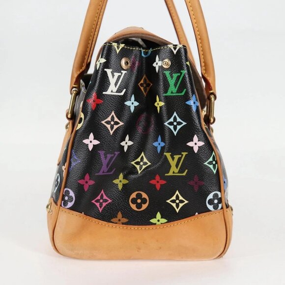 LOUIS VUITTON Monogram Multicolor Beverly GM Hand Bag Black - Picture 4 of 16